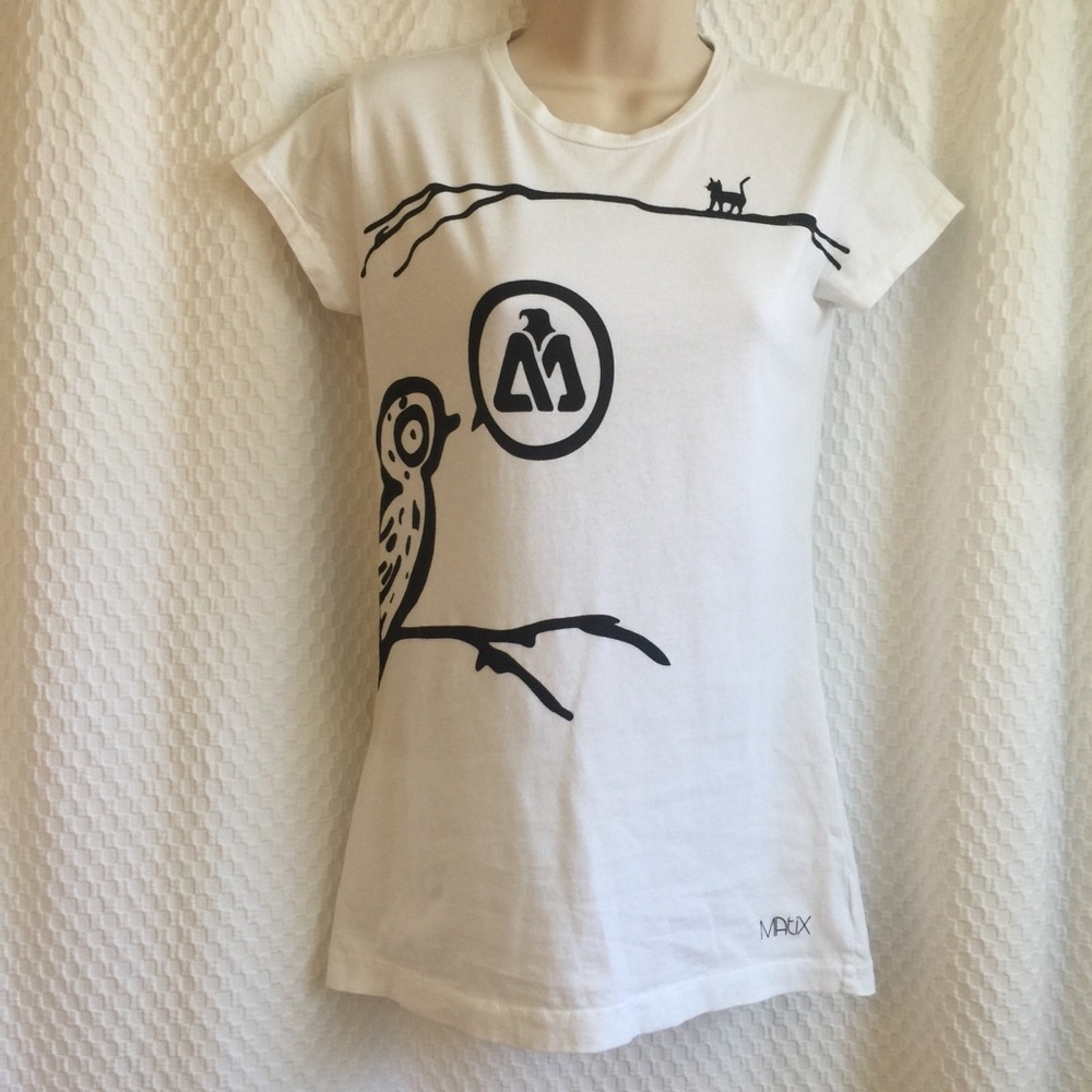 Matix white/Black graphic T-shirt